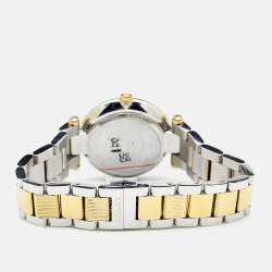 Versace Champagne Two Tone Stainless Steel Reve VE8B Women's Wristwatch 35 mm 