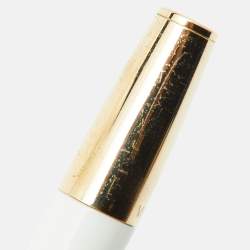 Versace Medusa Gold Tone White Ballpoint Pen