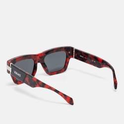 Versace Red/Black MOD.4464 Medusa Square Sunglasses