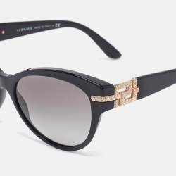 Versace Black Gradient MOD. 4283-B Crystals Cat Eye Sunglasses