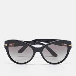 Versace Black Gradient MOD. 4283-B Crystals Cat Eye Sunglasses