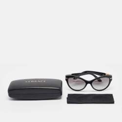 Versace Black Gradient MOD. 4283-B Crystals Cat Eye Sunglasses