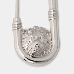 Versace Silver Tone Safety Pin Brooch Set of Two