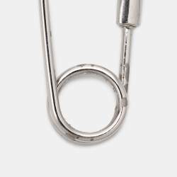 Versace Silver Tone Safety Pin Brooch Set of Two