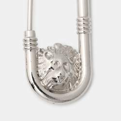 Versace Silver Tone Safety Pin Brooch Set of Two