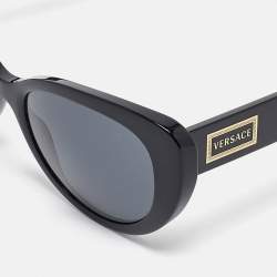 Versace Black MOD. 4378 Logo Cat Eye Sunglasses