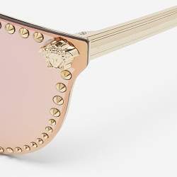 Versace Gold MOD 2177 Medusa Studded Cat Eye Sunglasses