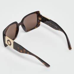 Versace Havana/Brown VE4405 Medusa Square Sunglasses