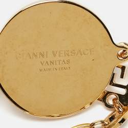Pre Owned Versace Medusa Gold Tone Chain Belt