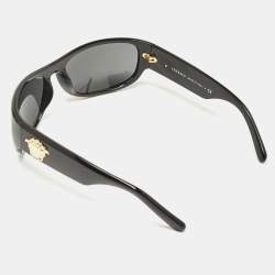 مملوكة مسبقًا Versace Black MOD. 4276 Medusa Oval Sunglasses