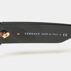 مملوكة مسبقًا Versace Black MOD. 4276 Medusa Oval Sunglasses