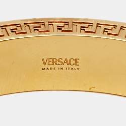 Versace Greca  Crystals Gold Tone Bracelet M