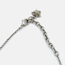 Versace  Medusa Blue Composite Silver Tone  Necklace