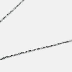 Versace  Medusa Blue Composite Silver Tone  Necklace