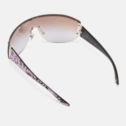 Versace Brown/Pink Gradient MOD. 4232-B Crystals Shield Sunglasses