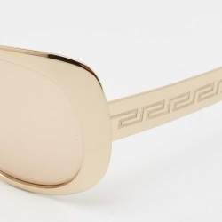 Versace Brown Gold Tone X99/P Cat Eye Sunglasses