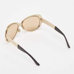 Versace Brown Gold Tone X99/P Cat Eye Sunglasses