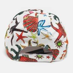 Versace White Printed Trésor de la Mer Cap