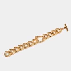 Versace Meduasa Gold Tone Bracelet