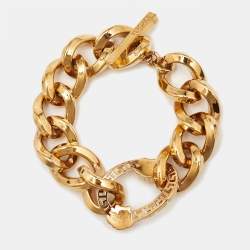Versace Meduasa Gold Tone Bracelet