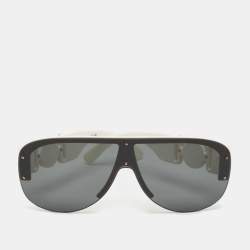 Versace White/Black MOD.4391 Medusa Biggie Shield Sunglasses  