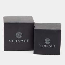 Pre Owned Versace Medusa Biggie Gold Tone Earrings