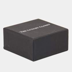 Pre Owned Versace Logo Gold Tone Hoop Earrings