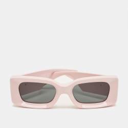 Pre Owned Versace Pink/Black MOD 4474 U Medusa Rectangle Sunglasses