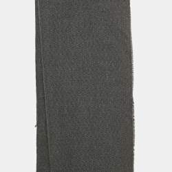 Pre Owned شال فيرساتشي جاكار صوف رمادي