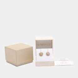 مملوكة مسبقًا Versace Medusa Gold Tone Earrings