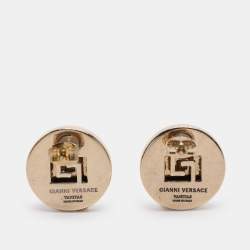 مملوكة مسبقًا Versace Medusa Gold Tone Earrings