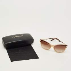 مملوكة مسبقًا Versace Brown Gradient MOD 4313 Medusa Cat Eye Sunglasses