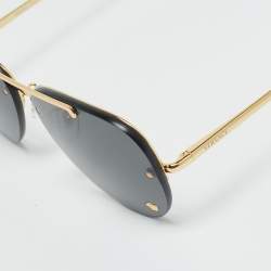 Pre Owned نظارة شمسية أفياتور فيرساتشي ميدوسا MOD 2231 سوداء / ذهبية اللون