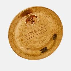 مملوكة مسبقًا Versace Medusa Gold Tone Earrings