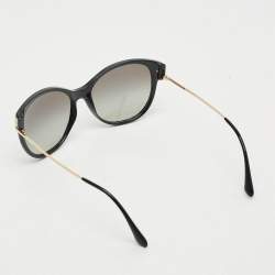 Pre Owned Versace Black MOD 4316 B Crystal Cat Eye Sunglasses