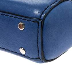 Pre Owned Versace Tri Color Leather Medusa Bag Coin Pouch Key Chain