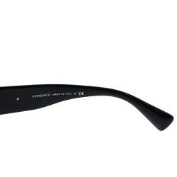 Versace Black Crystal Studded/Grey Gradient 4308-B Cat Eye Sunglasses