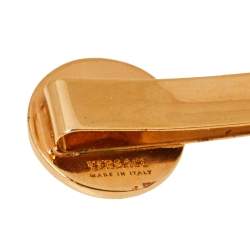 Versace Medusa Head Motif Gold Tone Hair Clip