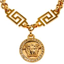 مملوكة مسبقًا Versace Greca and Medusa Icon Chain Bracelet