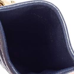 Pre Owned Versace Blue Leather Phone Holder
