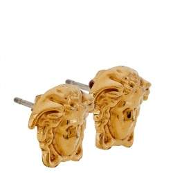 Pre Owned أقراط فيرساتشي معدن ذهبي اللون رأس ميدوسا بريمه 