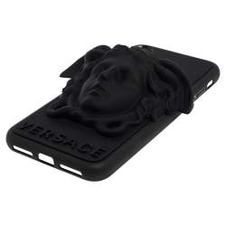 Pre Owned Versace Black Silicone Medusa iPhone X Cover
