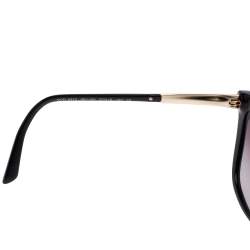 Pre Owned Versace Black Acetate Medusa Gradient Cat Eye Sunglasses