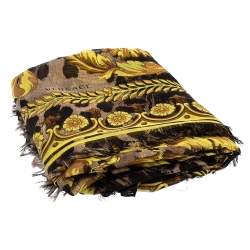 Pre Owned وشاح فيرساتشي مودال وحرير مطبوع باروك متعدد الألوان