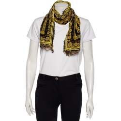 Pre Owned وشاح فيرساتشي مودال وحرير مطبوع باروك متعدد الألوان