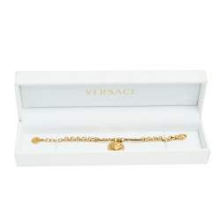 Pre Owned سوار فيرساتشي ميدوسا كريستال ذهبي اللون بدلاية