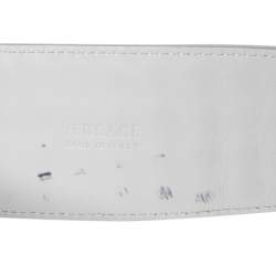 Versace White Studded Waist Belt 80CM