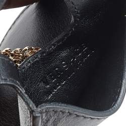 Pre Owned Versace Black Leather Phone Holder