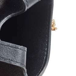 Pre Owned Versace Black Leather Phone Holder