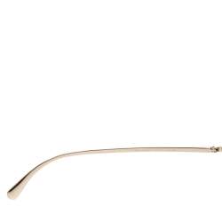 Pre Owned Versace Gold Tone Crystals/ Brown Gradient 2230-B Shield Sunglasses